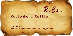 Rottenberg Csilla névjegykártya